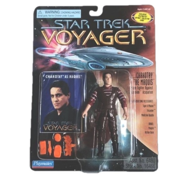 Playmates Other - Vintage 1996 Star Trek Voyager Chakotay The Maquis Action Figure New Sealed